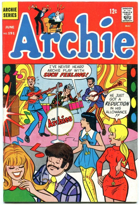 Archie Comics #191 1969- Silver Age-Betty & Veronica- VF