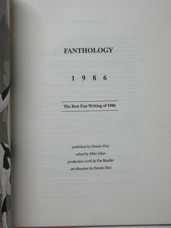 1986 Science Fiction Fanthology Mimeozine feat. Christopher Priest!