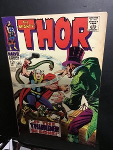Thor #146 (1967) Mid high grade Inhumans origin key! Kirby art FN/VF Wow!