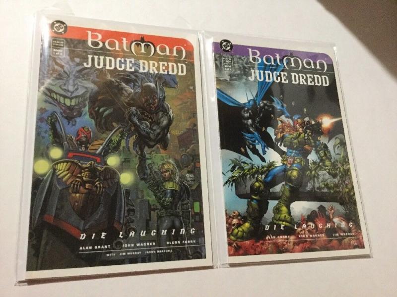 Batman Judge Dredd 1 & 2 Set Lot Die Laughing NM Near Mint