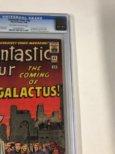 Fantastic Four 48 Cgc 6.5 Ow/w Pages 1st Silver Surfer Galactus Marvel Silver 