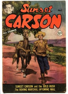 Sunset Carson #1 - Golden-Age comic book 1951 - First issue