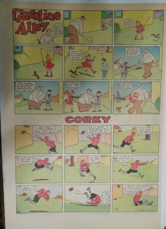 Gasoline Alley Sunday Page by Frank King 11/10/1940 Full Page ! 15 x 22 inches