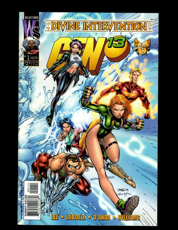 10 Comics Gen 13 #1, Divine 1, Active 1 2 3 5 6, Monkeyman 1, Ordinary 1 2 J54