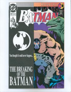 Batman #497 Direct Edition (1993) Bane breaks Batman's back