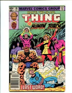 Marvel Two In One Featuring The Thing & Human Torch #89 - Newsstand! (6.0) 1982