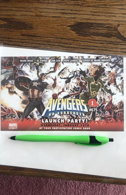 Avengers no surrender launch party ticket