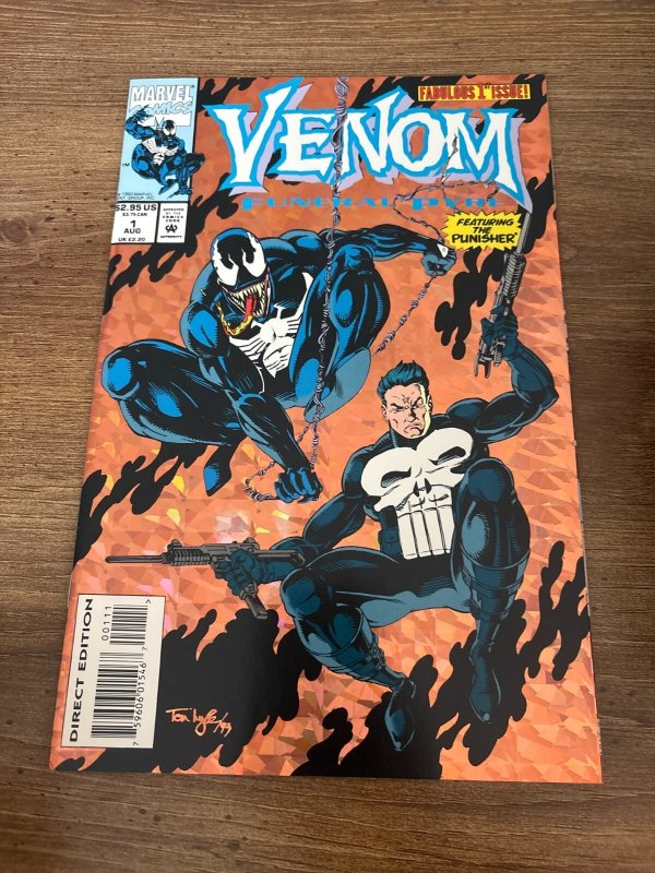 Lot Of 3 Venom Funeral Pyre Marvel Comic Books # 1 2 3 VF-NM Punisher 18 J454