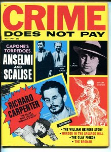 Crime Does Not Pay 5/1969-Al Capone-cop killer-Baby face Nelson-Legs Diamond-VF