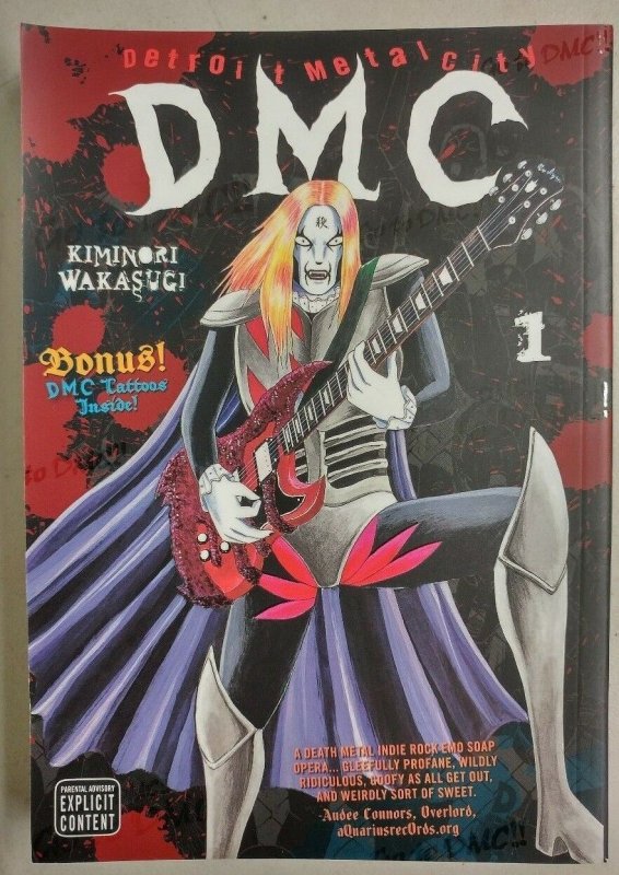 Detroit Metal City Vol 1 by Kiminori Wakasugi (2009, Paperback) Used Manga 