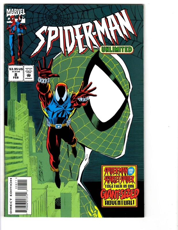 6 Spider-Man Unlimited Marvel Comic Books # 1 2 3 4 6 8 Carnage Venom Ock BH38