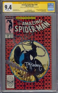 AMAZING SPIDER-MAN #300 CGC 9.4 SS SIGNED STAN LEE TODD MCFARLANE 1ST VENOM 