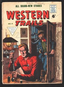 Western Trails #4 1950's?-john Severin cover art-Rex Hart appears-British edi...