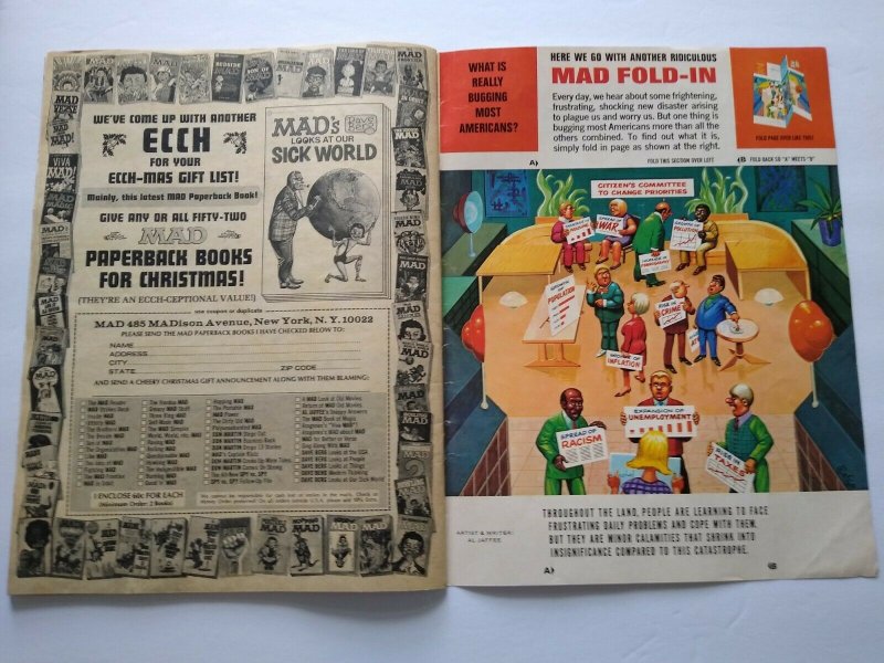 Mad Revista de enero de 1972 no 148 Peanuts Gang Macy's sátira desfile Día de Acción de Gracias 