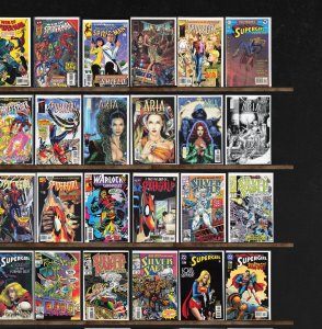Huge Lot 140+ Comics with Supergirl, The Sensational Spider-Man & More!