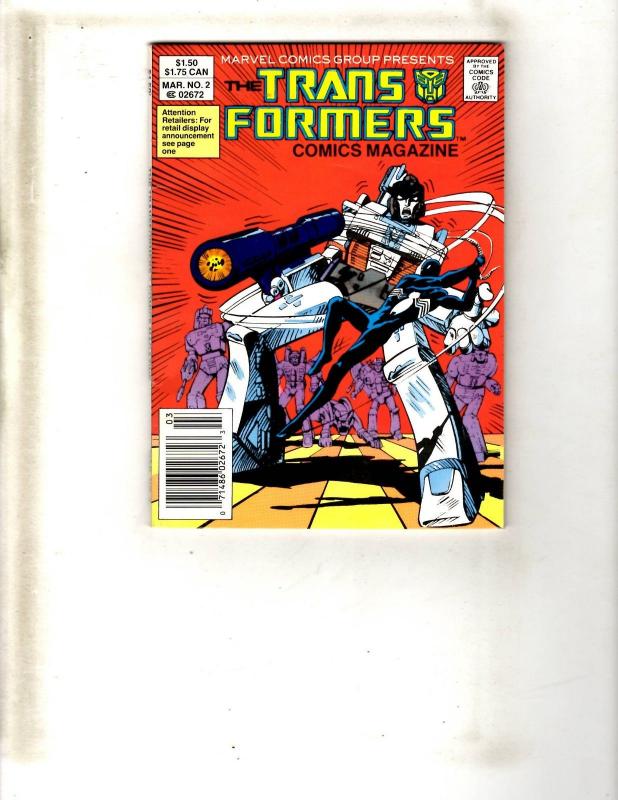 Lot Of 2 Transformers Mini Comic Books # 1 2 Magazine Pocket Books J317