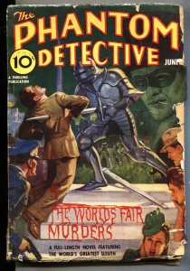 Phantom Detective 6/1939-WORLDS FAIR MURDERS-Hero Pulp Magazine