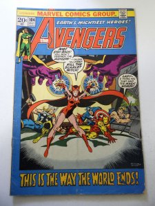The Avengers #104 (1972) VG+ Condition centerfold detached at one staple