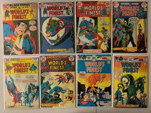 World's Finest bronze-age comics lot #213-240 12 diff avg 4.0 (1972-76)