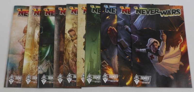 NeverWars #1-8 VF/NM complete series + 1B + 1C - Wonderland Oz Neverland ; AMP