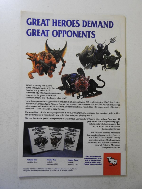 The Uncanny X-Men #251 (1989) VG Condition moisture stain