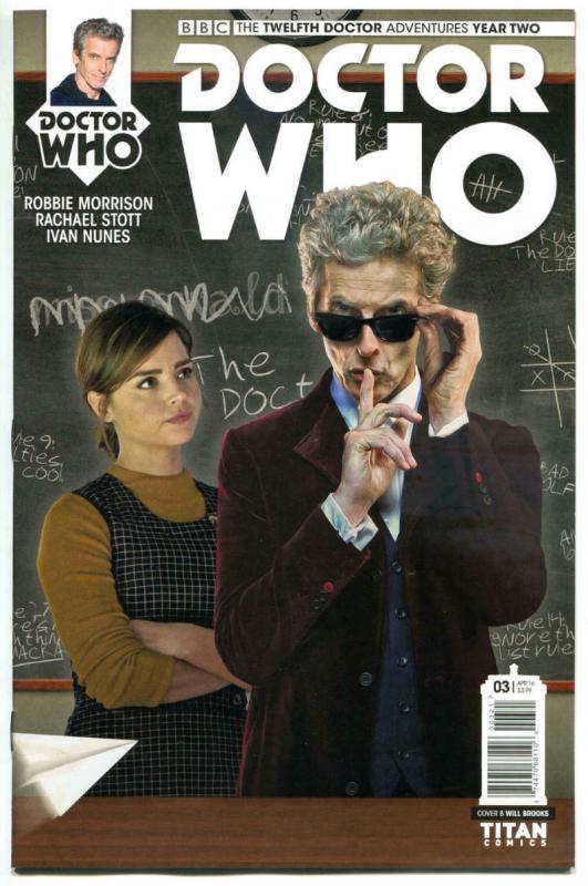 DOCTOR WHO #3 B, NM, 12th, Tardis, 2016, Titan, 1st, more DW in store, Sci-fi