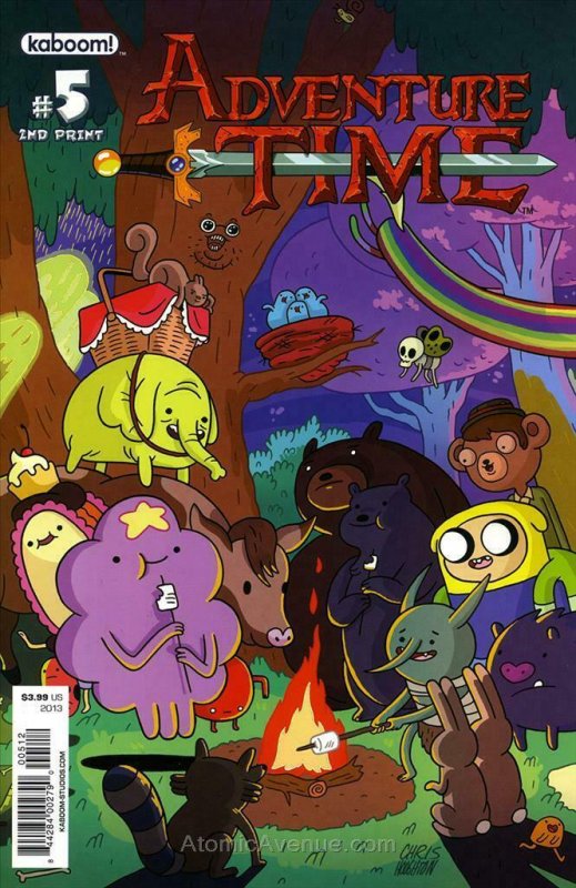 Adventure Time #5 (2nd) VF/NM; Boom! | save on shipping - details inside