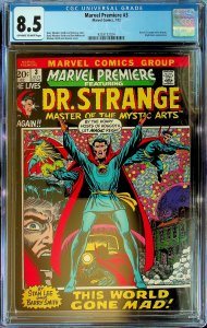 Marvel Premiere #3 (1972) - CGC 8.5 - Cert#4253132024