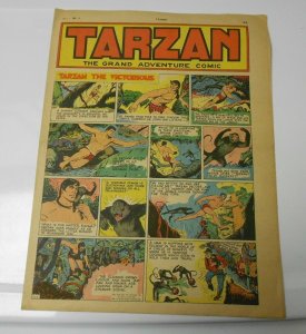 1950's TARZAN The Grand Adventure Comic v.1 #1 Newspaper Section? 11x15 12 pgs.