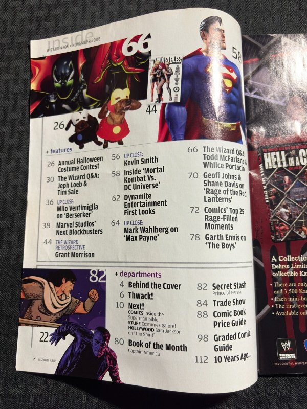 2000 Nov WIZARD Magazine #205 FN 6.0 Thor Movie / Halloween Costume Contest