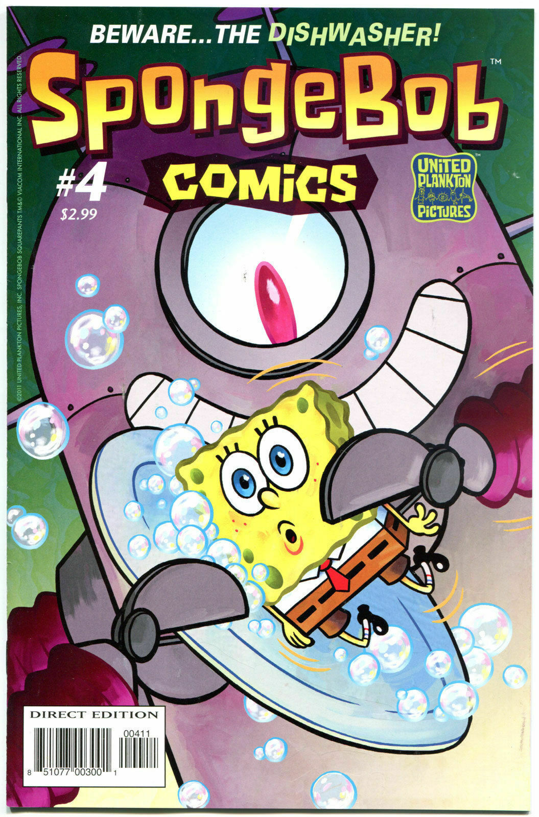 SPONGEBOB #4, NM, Square pants, Bongo, Cartoon comic, 2011, more SB in ...