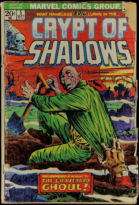 Crypt of Shadows #5 (1973) G-