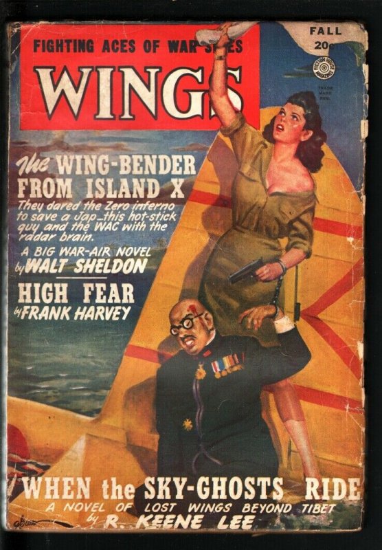 WINGS PULP-FALL 47-BABE SHOOTS JAPANESE EMPEROR IN HEAD VG