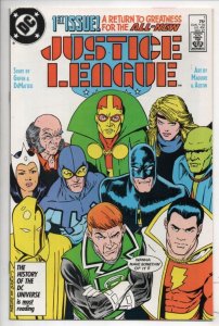 JUSTICE LEAGUE  #1, NM, Batman, DC, 1987 Shazam, Green Lantern, more in store