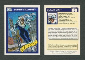 1990 Marvel Comics Card  #72 (Black Cat) / MINT