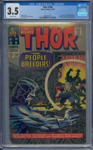 THOR #134 CGC 3.5 1ST HIGH EVOLUTIONARY MAN-BEAST FAFNIR GALACTUS