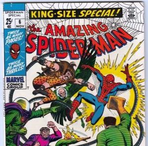 Amazing Spider-Man, King-Size Annual 6 Strict 1969 NM- High-Grade The Sinister 6