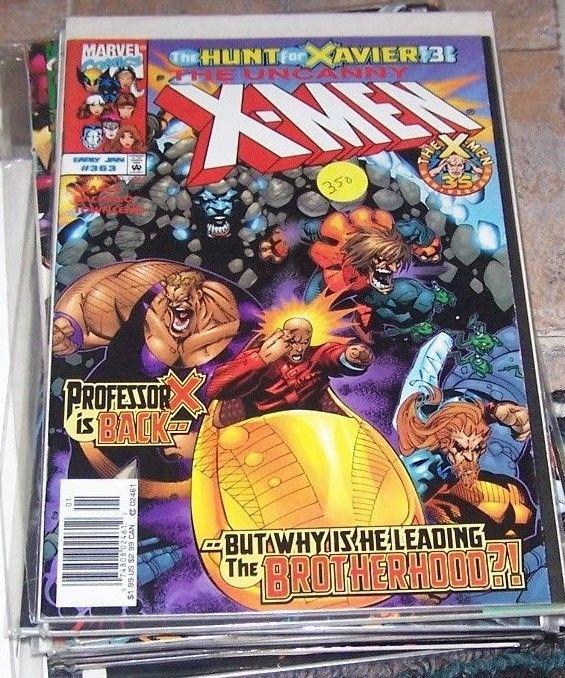 Uncanny X-Men #363 (Jan 1999, Marvel) hunt for xavier pt 3 brotherhood wolverin