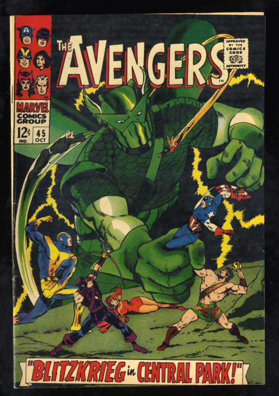 Avengers #45 FN+ 6.5 White Pages