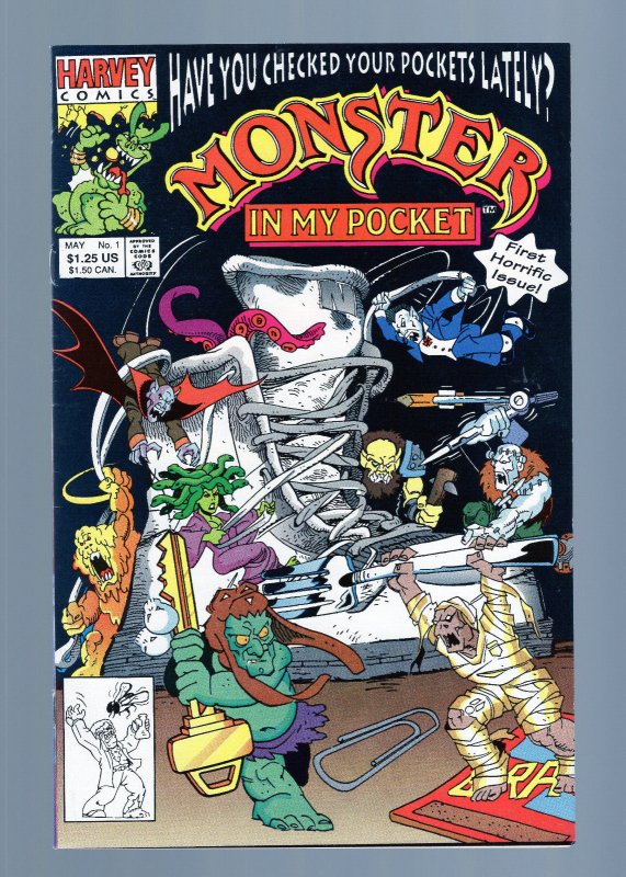 Monster in my Pocket #1 - Ernie Colon Art. Dwayne McDuffie Story. (9.0/9.2) 1991