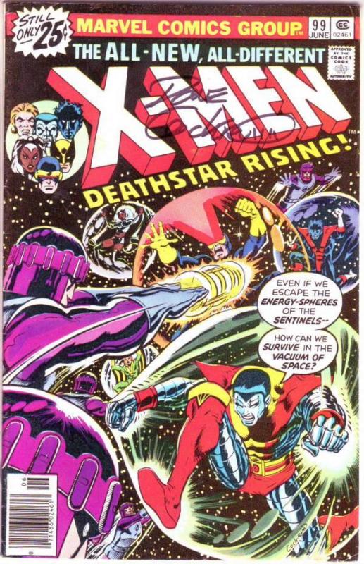 X-Men Signed Numbered #99 (Apr-76) FN/VF+ Mid-High-Grade X-Men