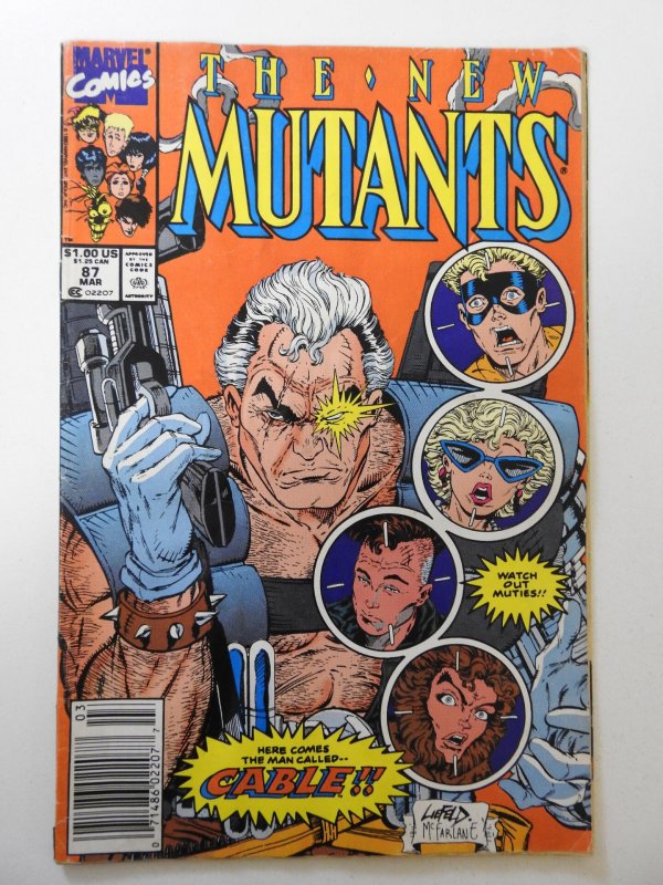 The New Mutants #87 (1990) VG- Condition 1st full appearance of Cable!