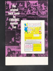 Cerebus Bi-Weekly #5 (1989) Re-printed from 1978 in It's Entirety