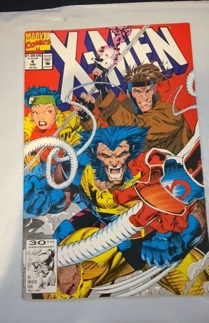 X-Men #4 Direct Edition (1992) 1st omega red