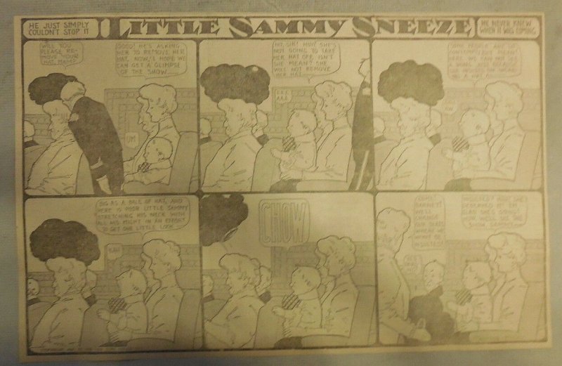 Little Sammy Sneeze by Winsor McCay from ?/1905 ! Half Page Size! 