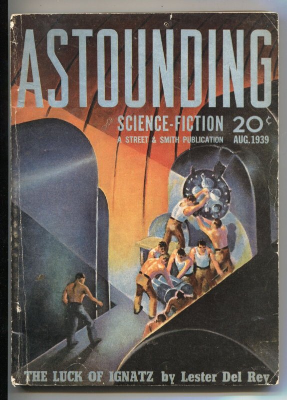 Astounding Science Fiction Pulp 8/39-1st PUBLISHED HEINLEN STORY- vg