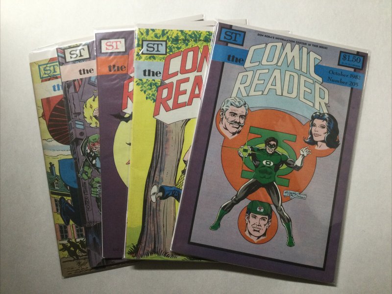 Comics Reader 205 206 207 208 209 Lot Run Set Vf-Nm Street Enterprises