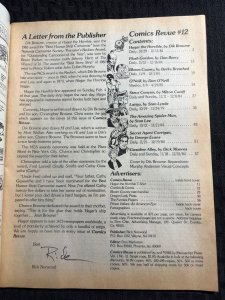 1985 COMICS REVUE Magazine #12 VG+ 4.5 Hagar the Horrible / Spider-Man