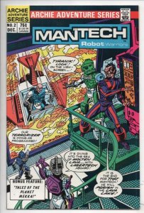 MANTECH ROBOT WARRIORS #2, NM-, Attack,  Archie, 1984, Ayers