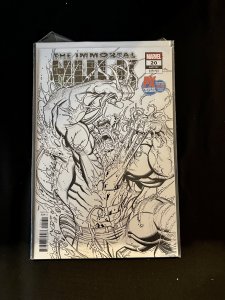 Immortal Hulk #20 PX SDCC exclusive variant b&w cover San Diego Comic Con 2019